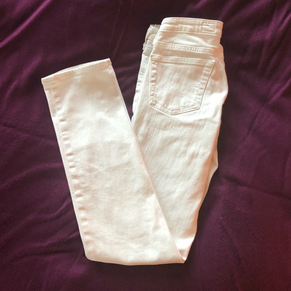 AG Stilt White Jeans